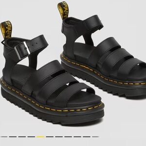 Dr. martens blaire hydro leather strap sandals. size 8. never worn